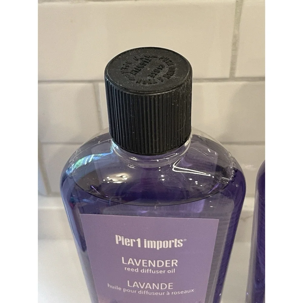 Pier 1 Imports Lavender Reed Diffuser Oil 16 fl oz Lot of 2 Scented Liquid New